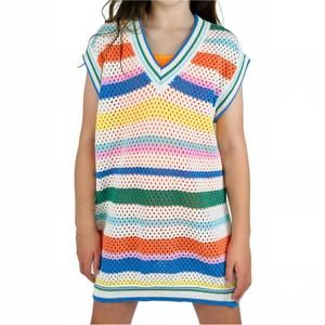 NEW COS I SAID SO girl's crochet cover up in multi